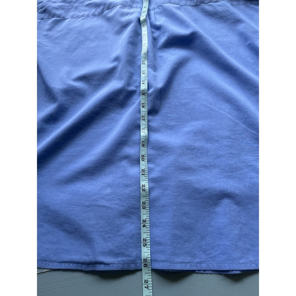 J.Jill Periwinkle Blue Collared Button Down Shirt Soft Minimal Capsule Top - Picture 9 of 11